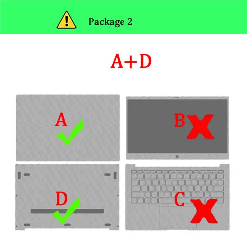 Наклейка для ноутбука для Xiaomi mi notebook Pro 15,6 ''mi Air 13,3 дюймов Diy Цветная наклейка для кожи для Xiaomi mi Ga mi ng Laptop 15,6'' - Цвет: Package-2    A D