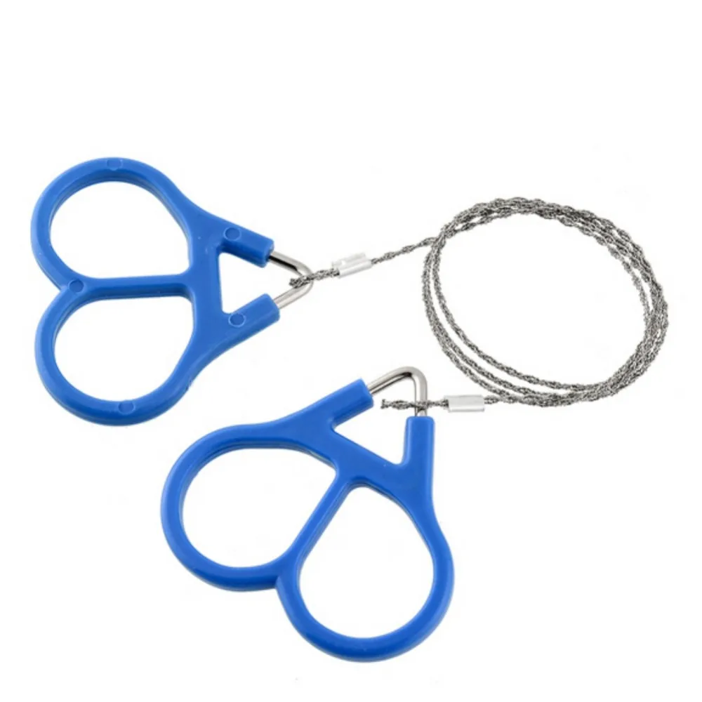 

Hand Chain Saw Safety Survival Fretsaw Emergency Outdoor Steel Wire Saw Camping Hunting Kits Pocket Gear