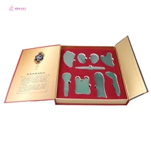 Various shape function green aventurine or rose quartz guasha tool set with retail box Various shape function green aventurine or rose quartz guasha tool set with retail box