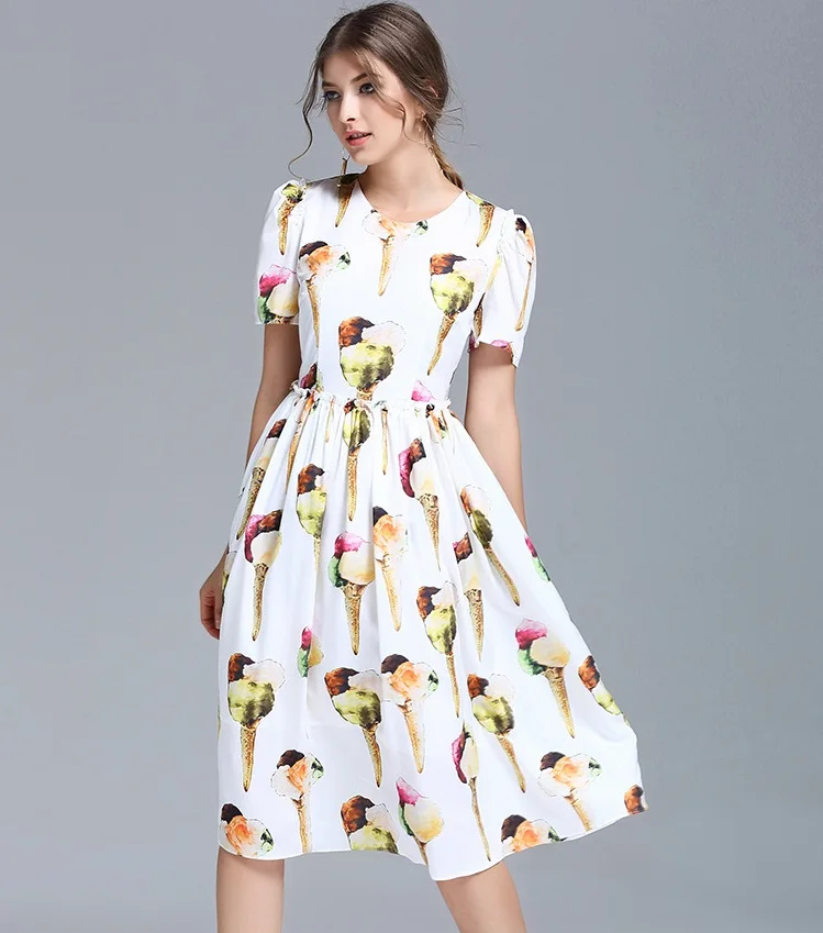 women cream dress