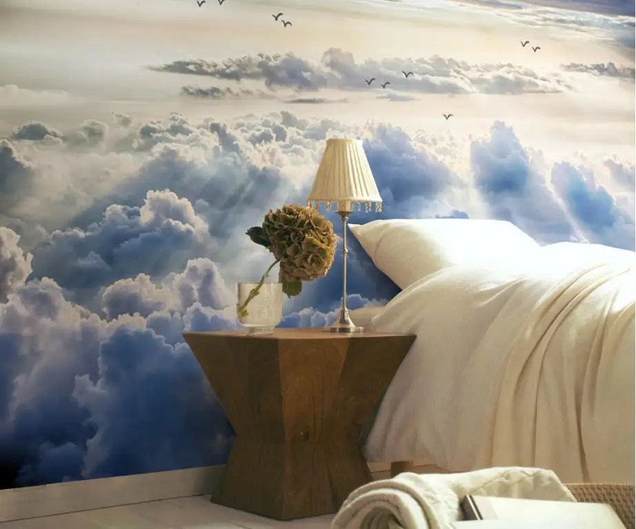 Фото 3d обои на заказ настенные фрески wallpape Sky clouds для гостиной спальни домашний
