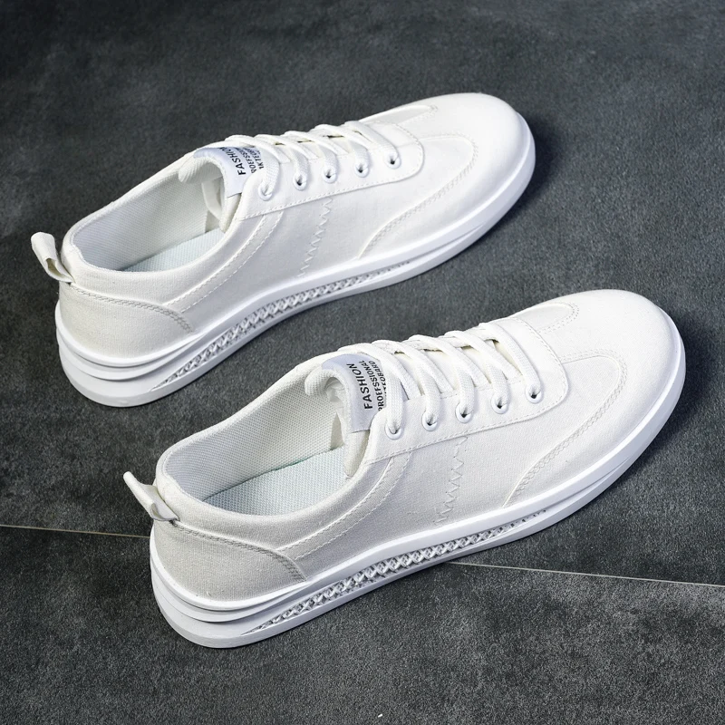 

VADAMOY Men Casual Shoes 2019 Canvas Sneakers Men Breathable Comfortable Outdoor Walking Men Shoes Flat Bottom Home Shoes
