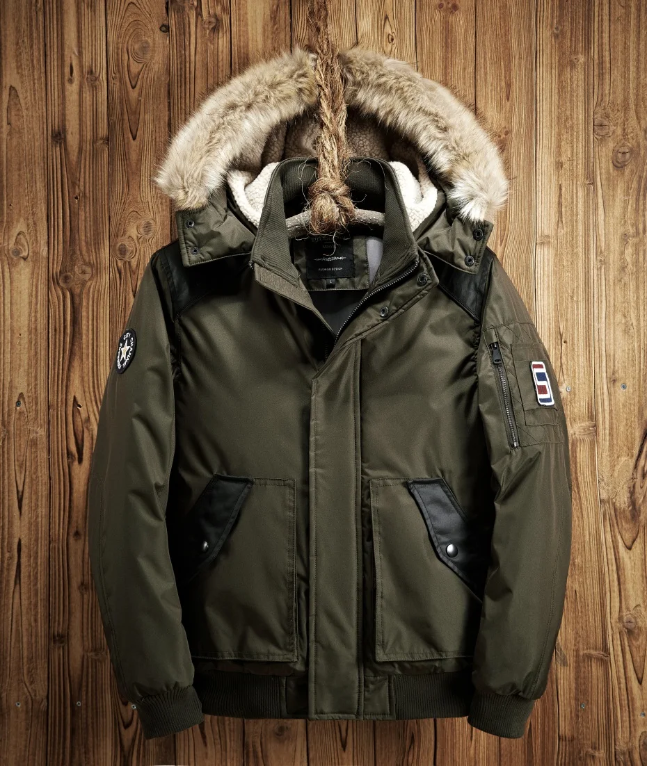 Kenntrice парка мужская куртки бомбер меховой капюшон зима пиджак мужской Анорак ветровки мужские Армия Анорак зимняя куртка DSW2530