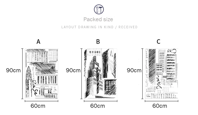 1 шт. ПВХ большие наклейки на стену высокие городские здания наклейки на стену для гостиной фон Настенная Наклейка Искусство DIY украшение дома