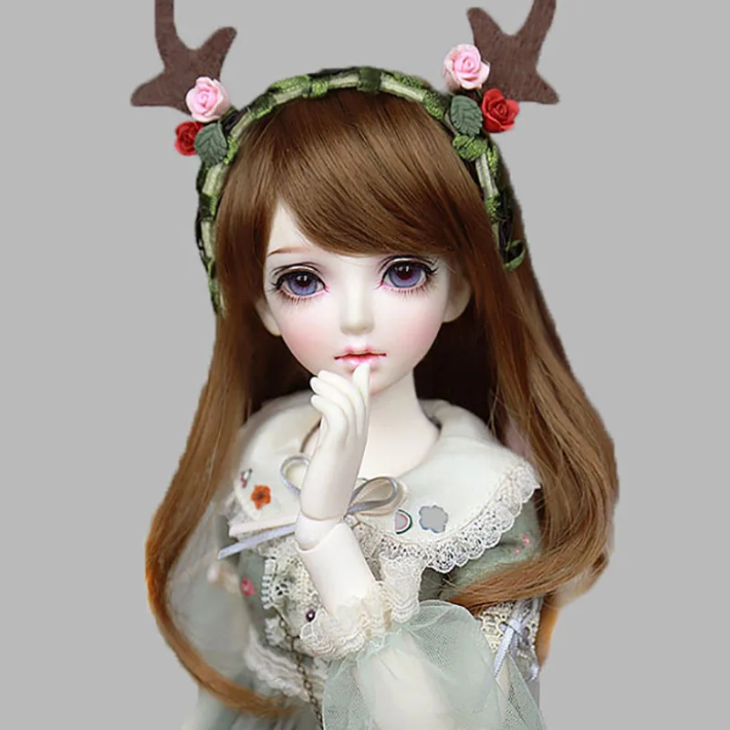 Парик Cateleya BJD, слегка скрученные волосы, боковая бахрома, несколько цветов, могут быть индивидуализированные куклы, волосы