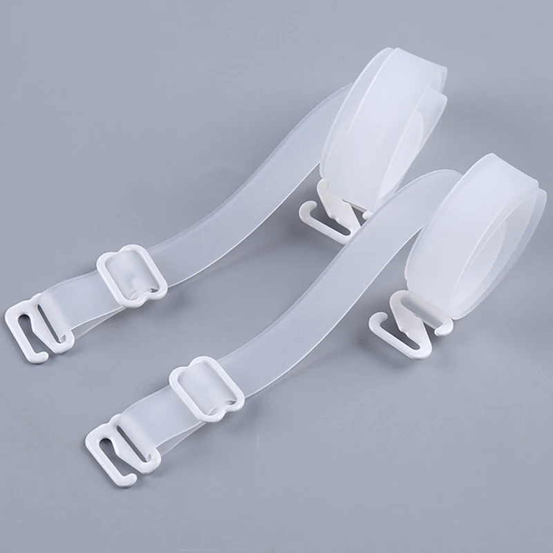 1cm 1.5cm 1.8cm Wide Women Silicone Bra Straps Non Slip Adjustable Bra Strap Shoulder Belt Breast Accessories