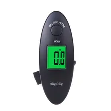 THGS 40 кг/100 г Цифровые портативные электронные весы для багажа с ЖК-дисплеем кг/фунт