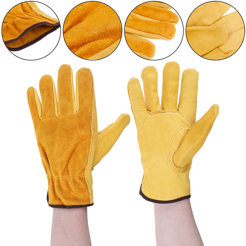 

Work gloves cowhide driver security protection safety workers welding gloves