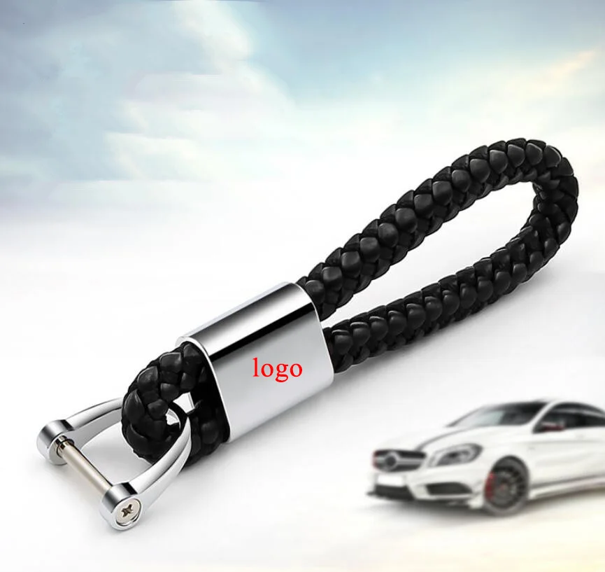 2017 Newest Metal leather car key ring car key chain for BMW E39 E36 E60 With