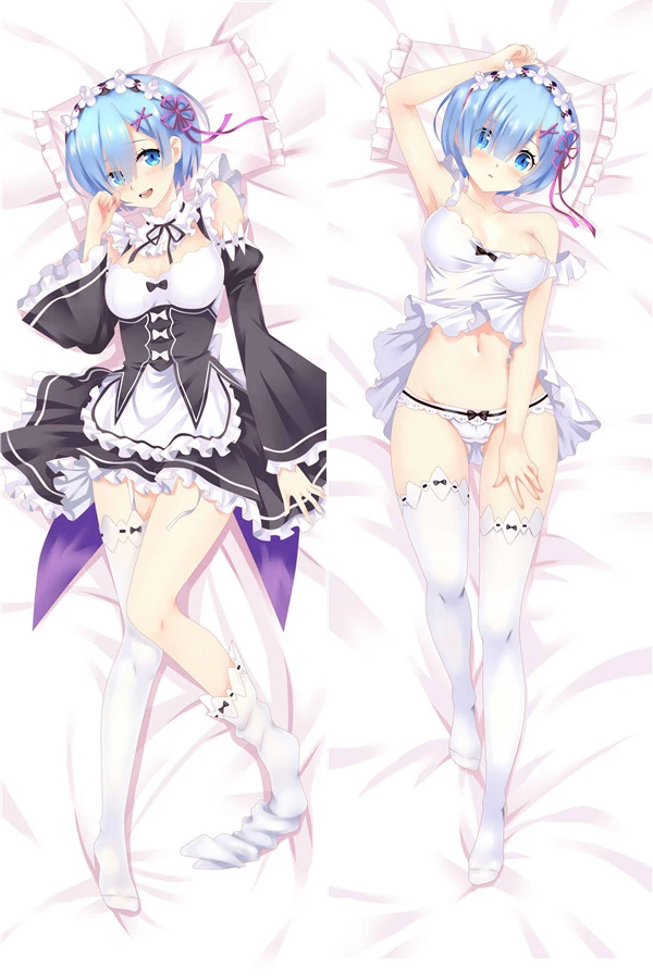 Re:Zero kara Hajimeru Isekai на подушку в стиле аниме размером Rem и Ram обниматься тела Чехол