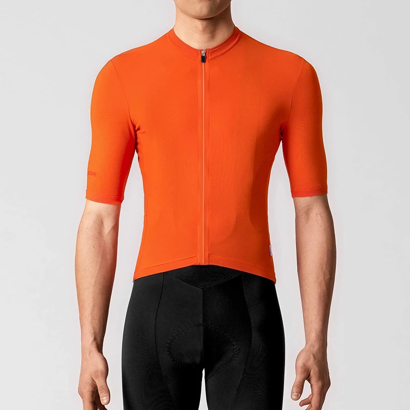 

RCC RAPHP 2019 NEW Bright Orange Top Quality Short sleeve cycling jersey pro team aero cut with Newest Seamless process road mtb