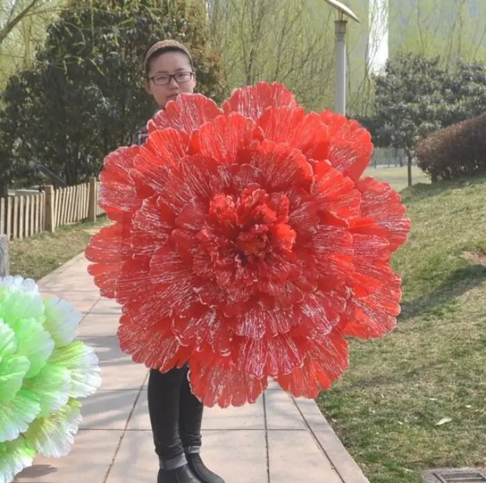 20 unids/lote creativo chino hecho a mano de flores de peonía marco de bambú paraguas decorativo Parasol regalo mujeres paraguas boda adornos