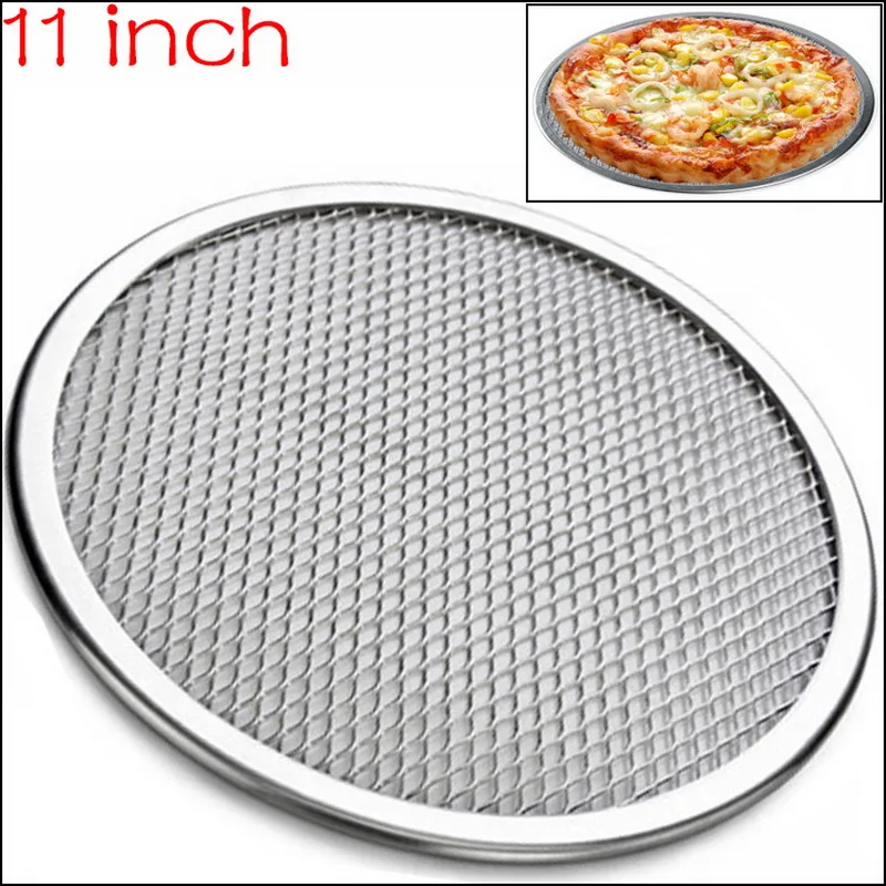 by DHL or EMS 200 pcs 11&quot; Seamless Rim Aluminium Mesh Pizza Screen