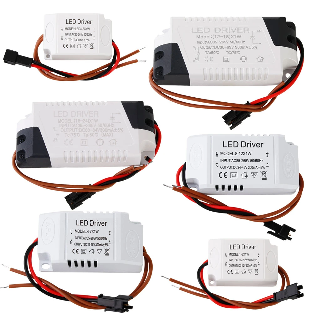 AC Transformator LED Driver Netzteil Trafo 1-3W//4-7W//8-12W//12-18W 85-265V