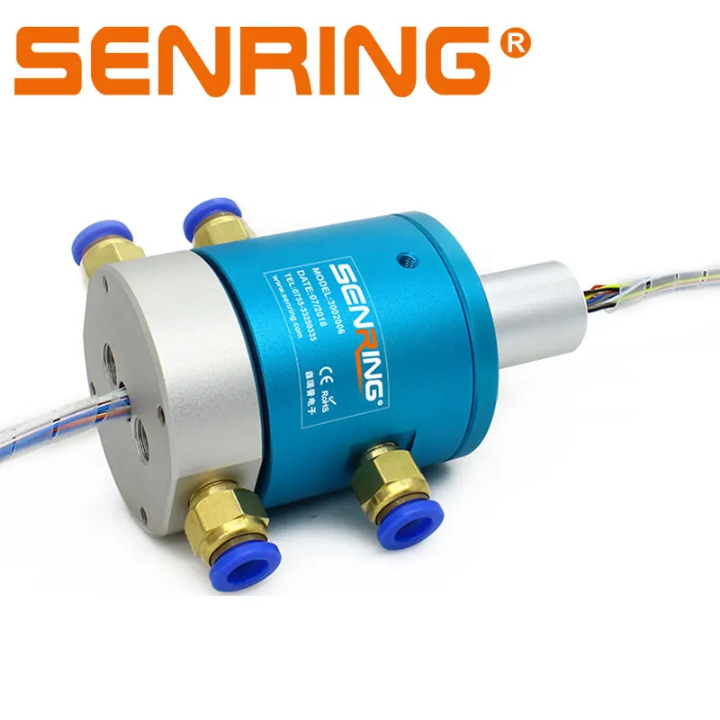 1 個 4 チャンネルロータリージョイント導電性ロータリースリップリング空気圧電気電気スリップリング 1/2/4/6/8 パッセージ導電性スリップリングロータリーユニオン/ジョイントコネクタ、ポート M5 G1/8 ''/G1/4 2A 信号伝送用 -  AliExpress