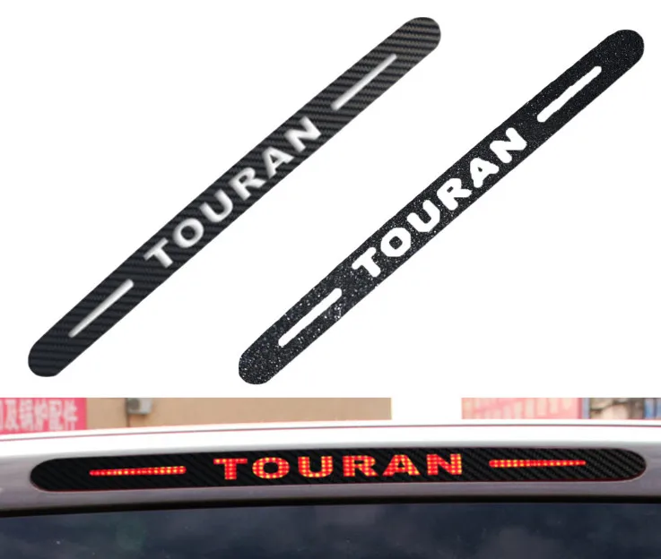 

High Quality Carbon Fiber Stickers Decals Stop Brake Lamp Light Car Styling For Volkswagen Touran 2008 2015 2016 2018