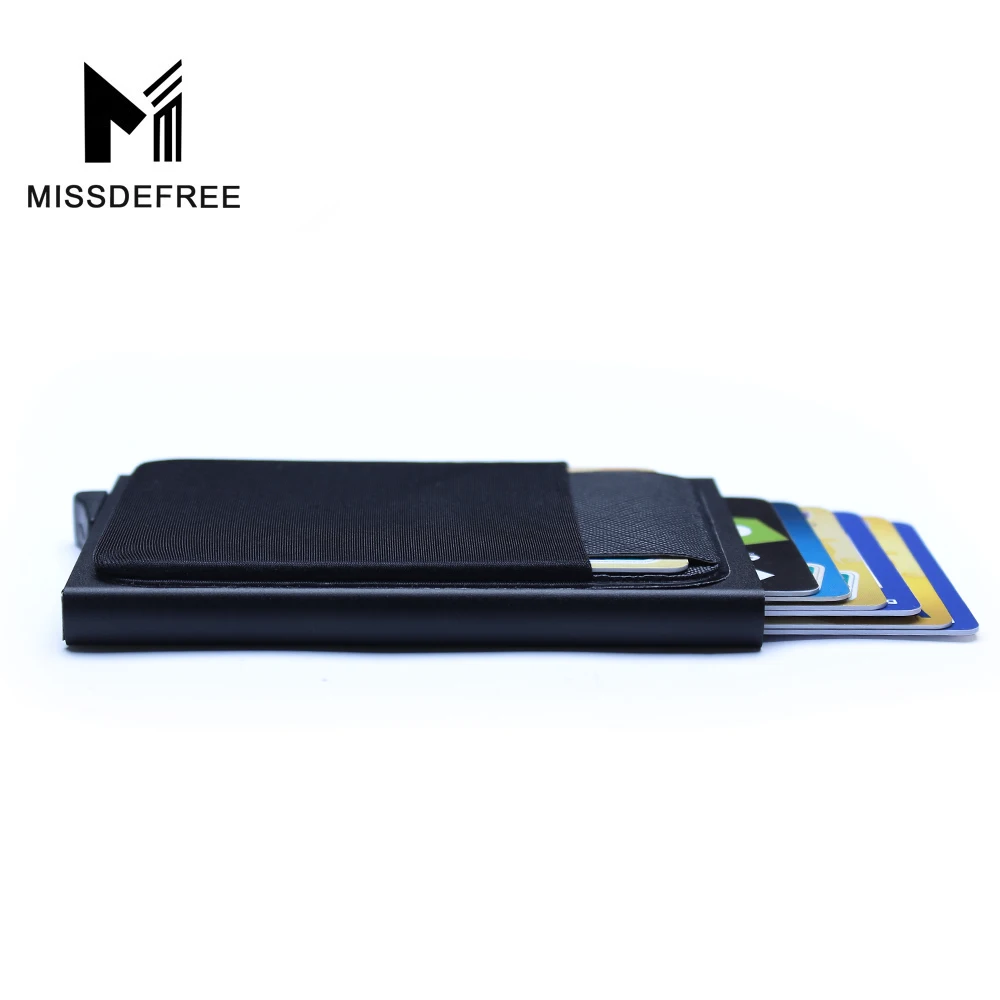 Aluminum Wallet With Back Pocket ID Card Holder RFID Blocking Mini Slim Metal Wallet Automatic Pop up Credit Card Coin Purse Aluminum Wallet With Back Pocket ID Card Holder RFID Blocking Mini Slim Metal Wallet Automatic Pop up Credit Card Coin Purse