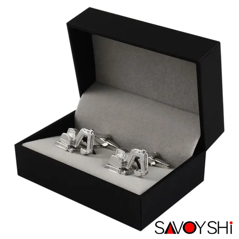 Новинка серебристые запонки SAVOYSHI для мужской рубашки высокого качества