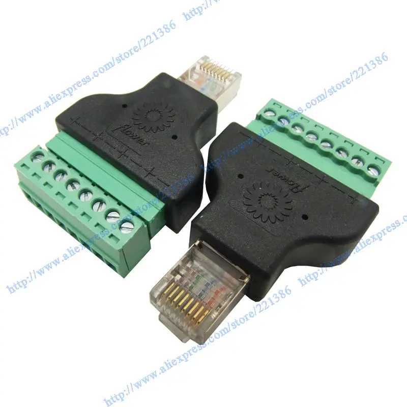 Разветвитель RJ45 со штекером на штекер 8 контактный разъем для видеорегистратора