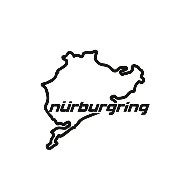 

Nurburgring Racing Road Fashion Car Sticker funny Motorcycle Stickers and Decals for Car styling automotive Waterproof Decor