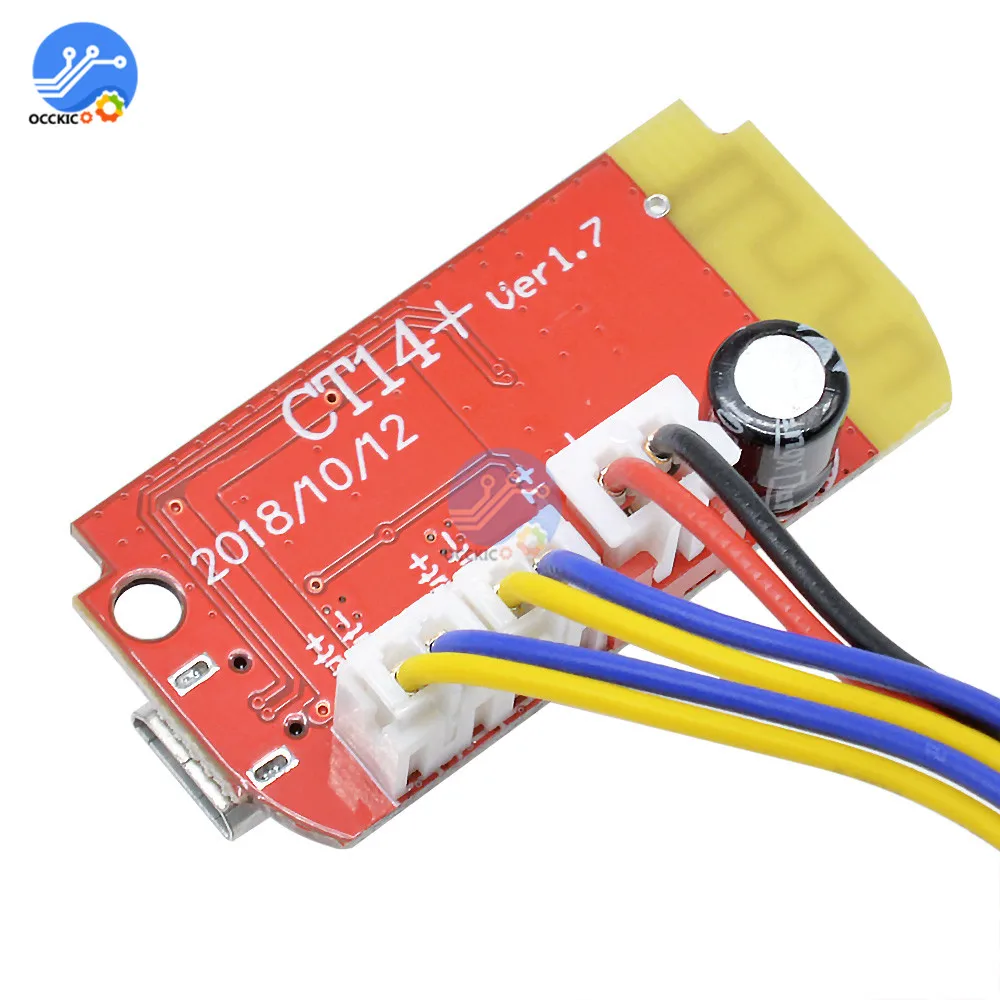 Плата цифрового усилителя звука USB Bluetooth 3 7 5 В Вт|Операционные усилители| |
