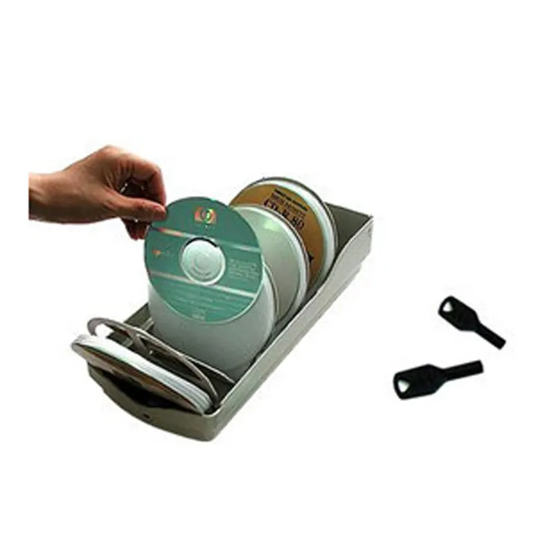 Ymjywl 120 емкость диска CD чехол загружен кассетой CD/DVD коробка с противоугонным замком от детей Llock для автомобиля и дома