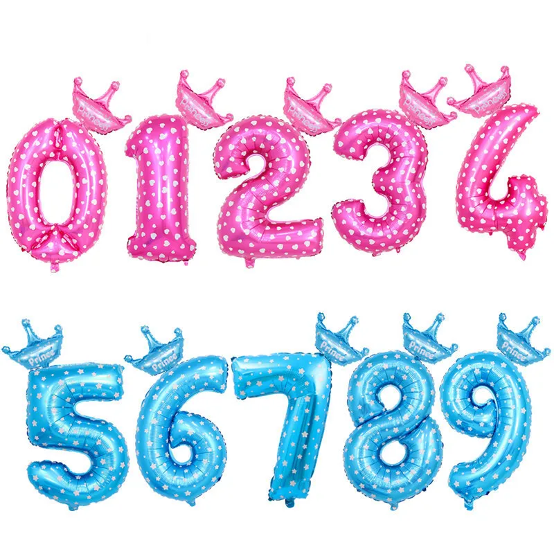 GHIOO-32inch-Blue-Pink-Number-Foil-Balloons-1-2-3-4-5-6-7-8-9