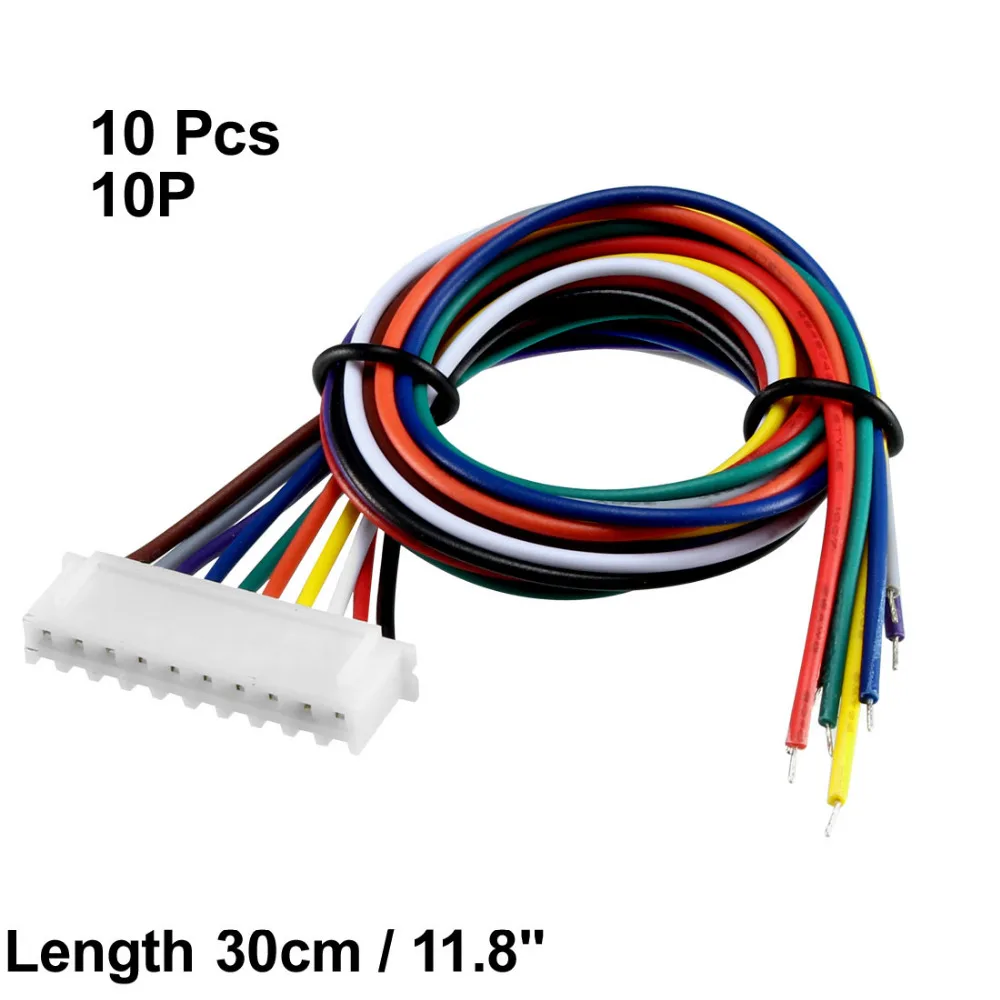 Uxcell 10 шт. XH2.54 10P 8P Dupont кабель женский джемпер провод ленточный макет DIY плоский 30 см