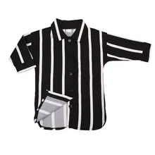 Модные блузки для маленьких девочек топы в черную полоску для новорожденных девочек, одежда с длинными рукавами для маленьких девочек