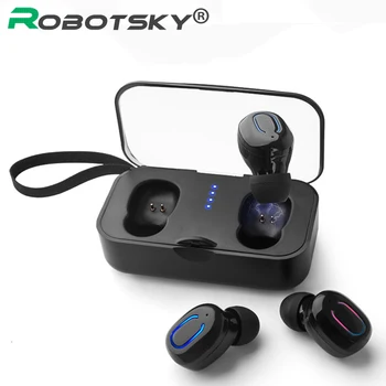 

Bluetooth Earphones 5.0 TWS Mini True Wireless Earbuds Stereo Deep Bass Headset Handsfree with Charging Box for phone