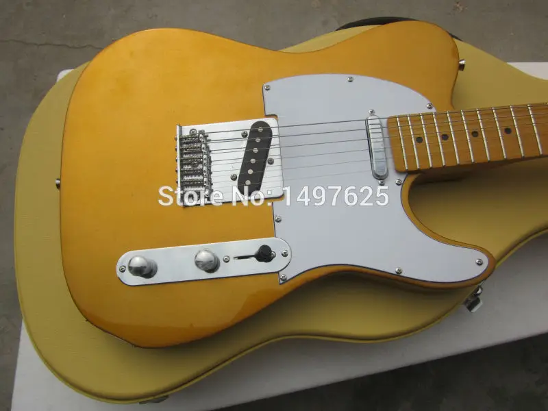 

Free shipping Wholesale new fen custom electric guitar/ glod coloe with white pickgard/guitar in china