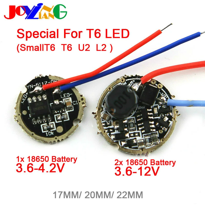 

JOYING LIANG T6 L2 U2 10W Lamp Flashlight shift Control PCB Board accessory Drive Plate Circuit Board 5 Modes