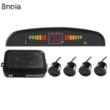Monitores de carro LEVOU Sensor de Estacionamento Automóvel 4 Sensores Sistema de Assistência de Estacionamento Auto Reverso Radar Detector Backlight C001P