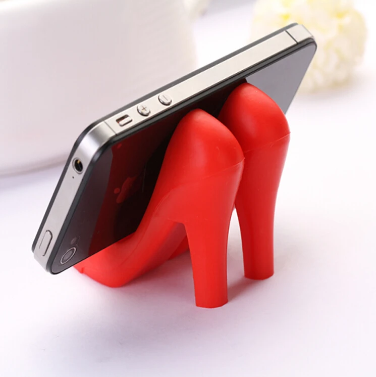 Siliconephonestandseries3Dhighheeledshoesstandphoneholderfor