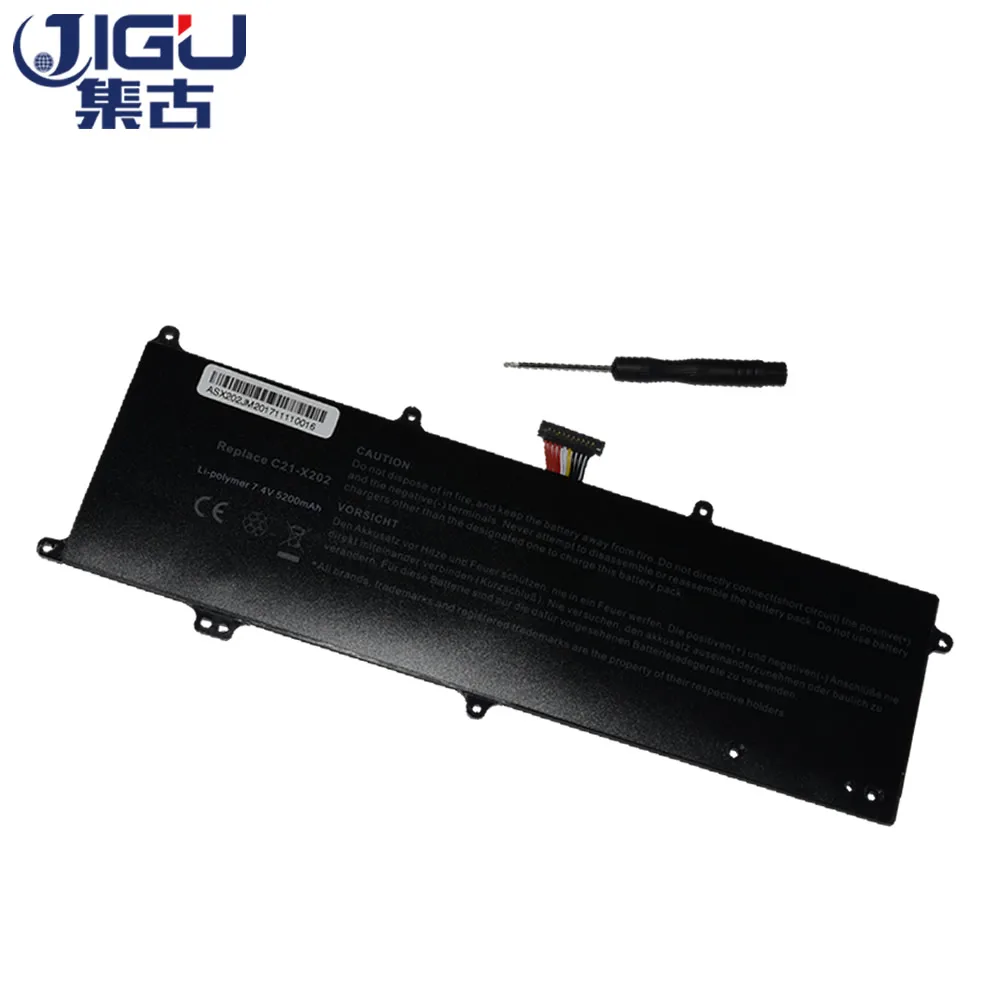 JIGU Genuine Battery VivoBook S200 S200E X202 X202E X201 X201E S200E-CT209H S200E-CT182H C21-X202 C21X202 For Asus