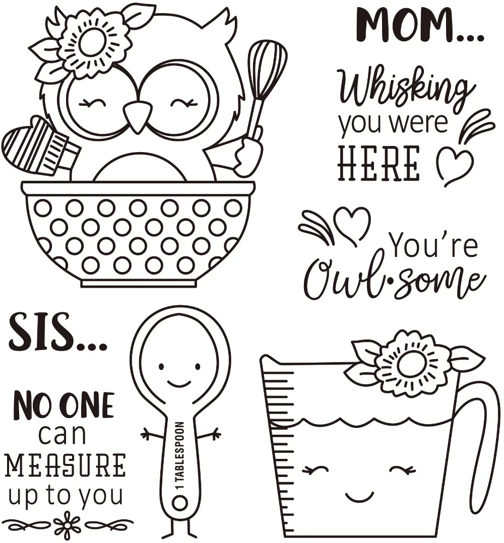 Lovely Owl Transparent Clear Silicone Stamp/seal For Diy Scrapbooking