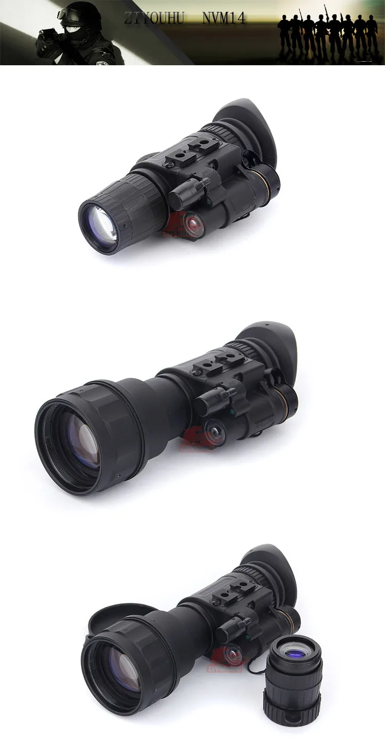 ZIYOUHU ATN NVM14 HD инфракрасное ночное видение пристыкованная зеркальная камера зрение очки на голову тактическое ночное видение охотничий прицел