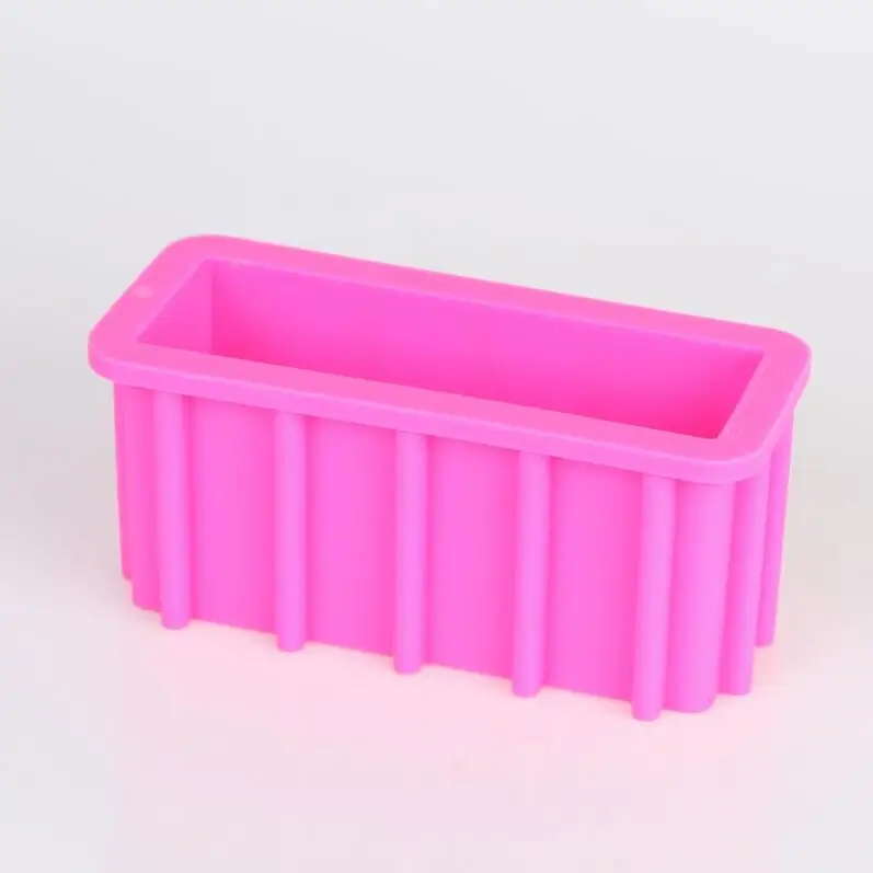 PR363 Silica gel Silicone Loaf Soap Mold Tall And Skinny Molds Toast Mousse Cake Tools Swirl