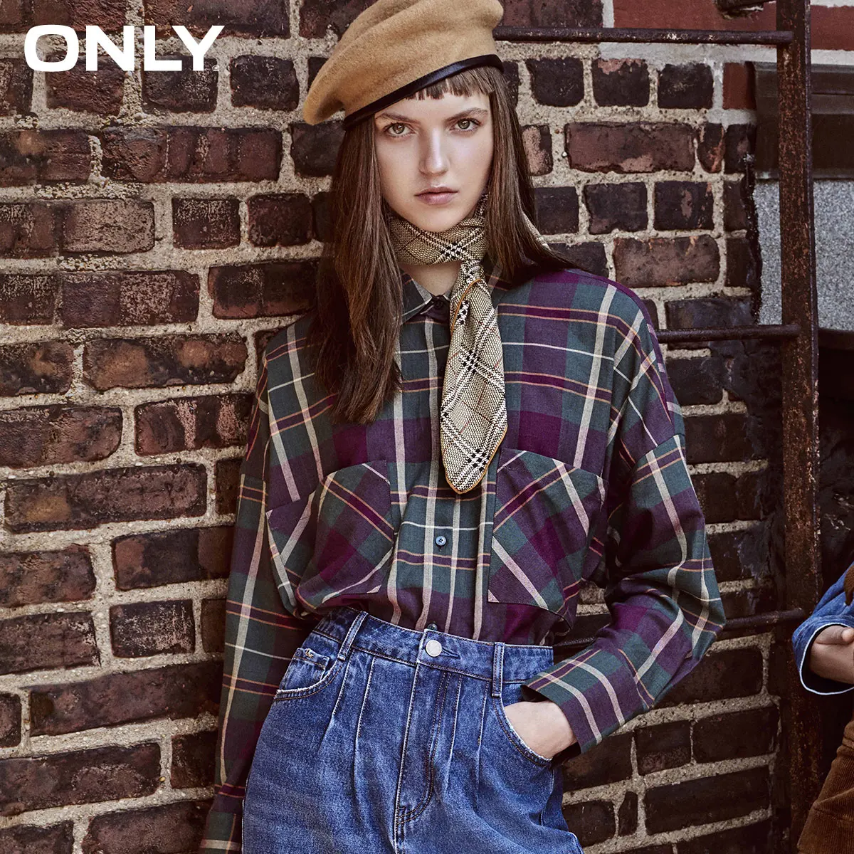 فقط الربيع الصيف جديد المرأة سبليت الرباط Cinched الخصر منقوشة قميص | 118331513