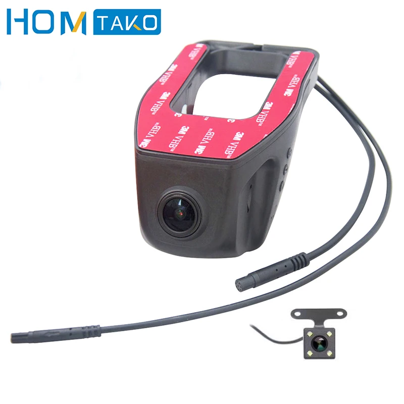 

Car DVR Wi-Fi 1080P Full HD Dual Lens Rear View Dash Cam Vehicle Camera Video Recorder Registrar Parking Monitor Motion Detector