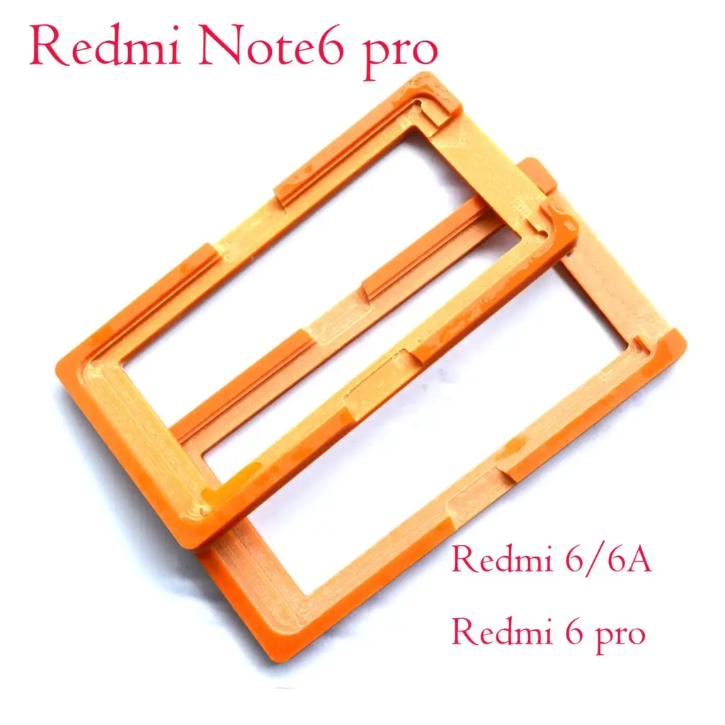 PF LCD Outer Glass Lens Display Screen Glue OCA Alignment Mould Mold For xiaomi Redmi 6 6A Redmi6 pro Note | Мобильные телефоны и
