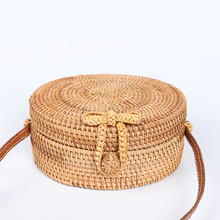 Handmade Bali Round Straw Bag