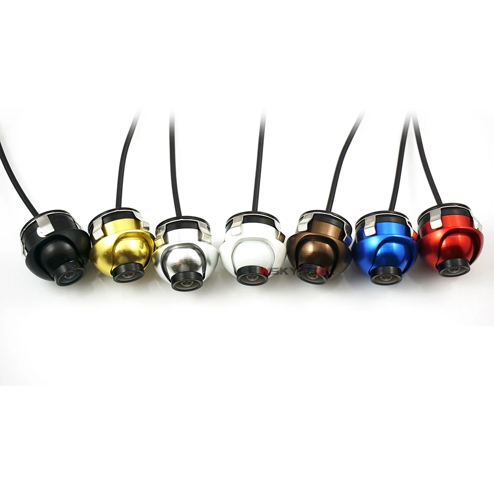 Najtaniej CCD HD night vision kamera samochodowa przód bok lewo prawo kamera tylna 360 stopni obrót uniwersalna kamera cofania samochodu