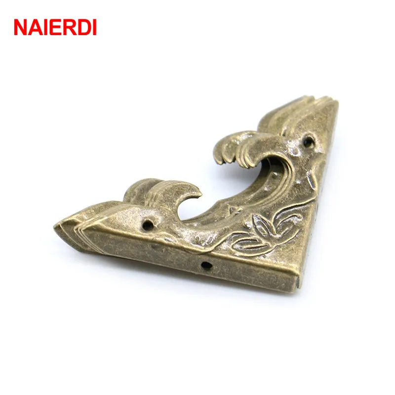 

NAIERDI 100PCS 30mm x 30mm Book Scrapbooking Albums Corner Bracket Antique Brass Decorative Protectors Crafts Furniture Hardware