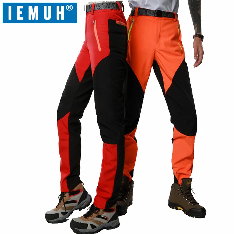 

2017 News Outdoor Sports Men Women Hiking Pants Waterproof Keep Warm Breathable Fishing Climbing Pants Unisex Trekking Ski Pants
