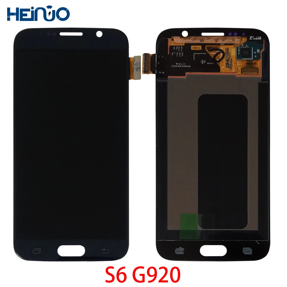 

5.1'' Super Amoled LCD Screen For Samsung S6 G920 G920A G920F LCD Display With Frame LCD Screen Digitizer Assembly Replace Parts