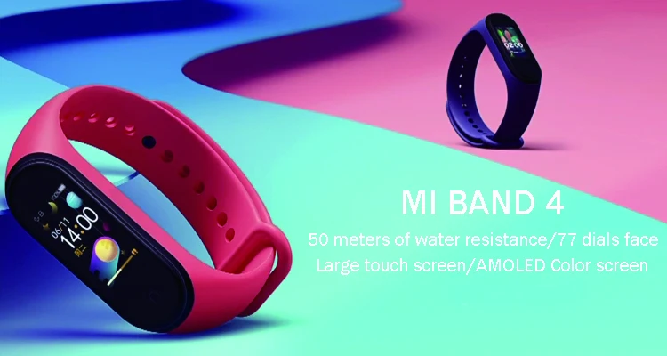 Mi Band 4 смарт-браслет Xiao mi спортивный фитнес-трекер Шагомер мониторинг сердечного ритма фитнес-браслет для xio mi Band 4 3