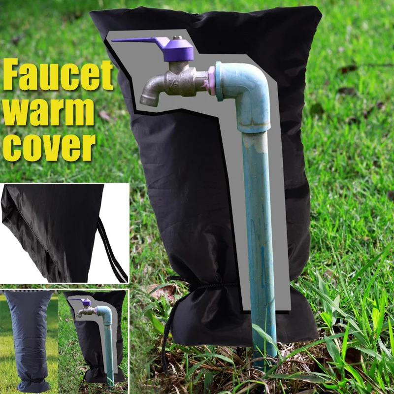 

Outdoor Patio Winter Summer Faucet Covers Coated Faucet Socks Protector Anti-icing Freeze Protection Faucet Warm Tap Cover