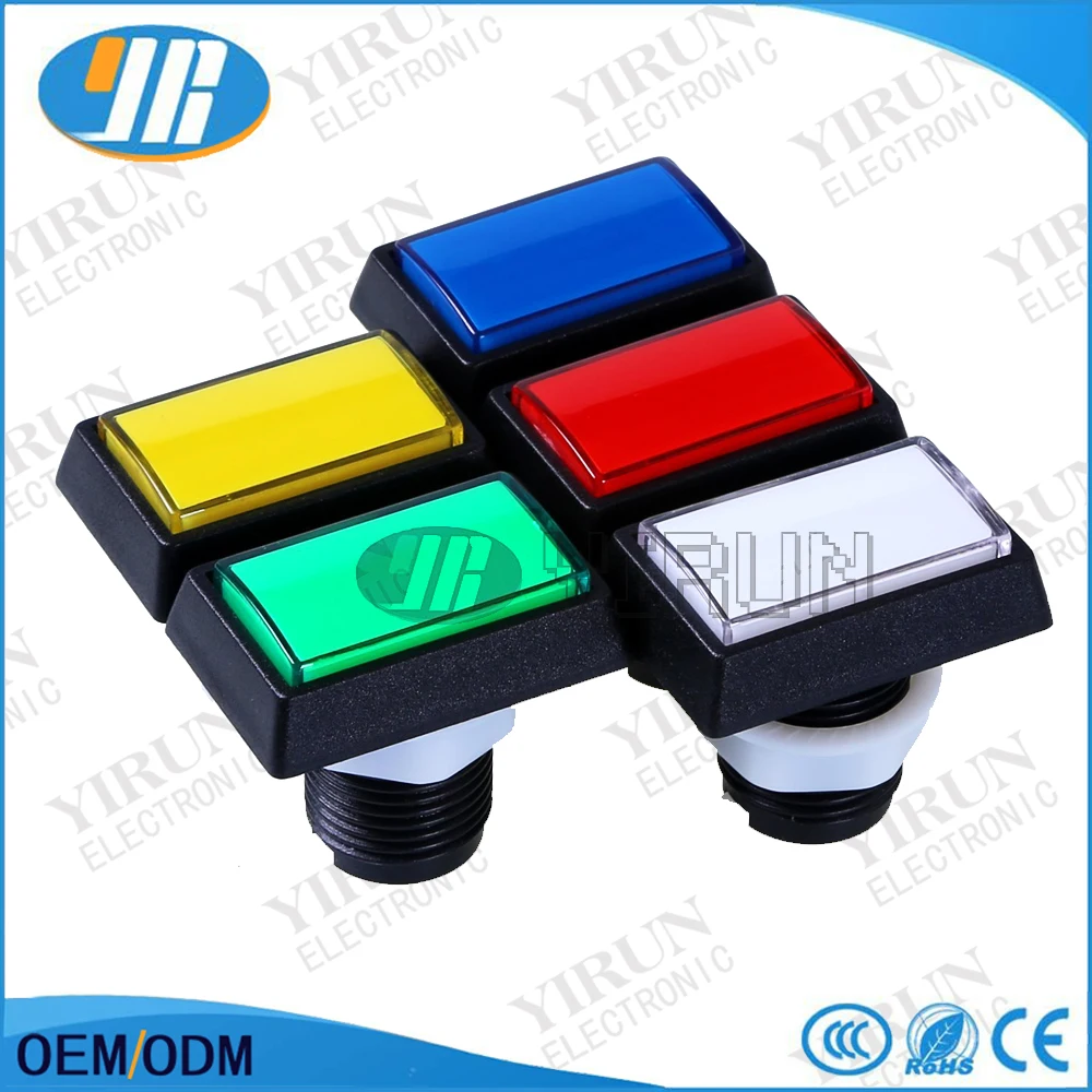 Buy FREE SHIPPING Arcade Buttons 49mm*33mm Lighted