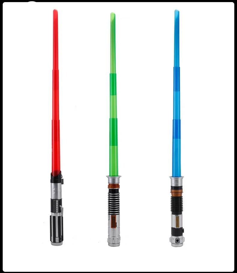 

SAINTGI Star Wars Lightsaber LUKE/OBI WAN/DARTH VADER Lightsaber 80CM PVC RED GREEN BLUE SWORD Kids Gift Toys T430